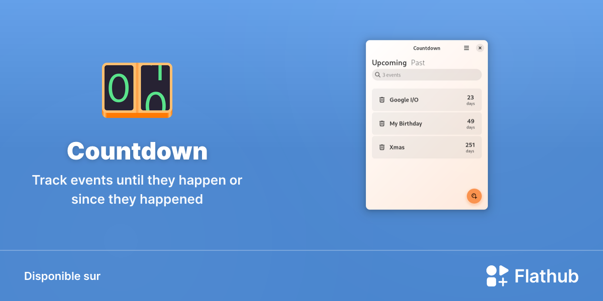Installer Countdown sur Linux | Flathub