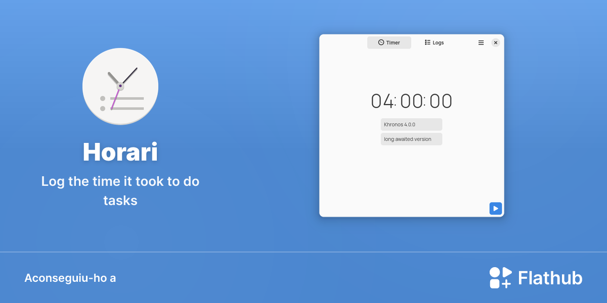 Instal·leu Horari a Linux | Flathub