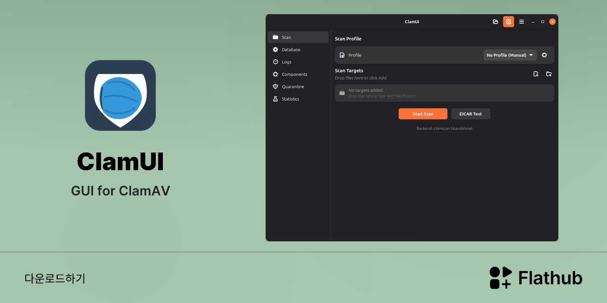 Install ClamUI on Linux | Flathub