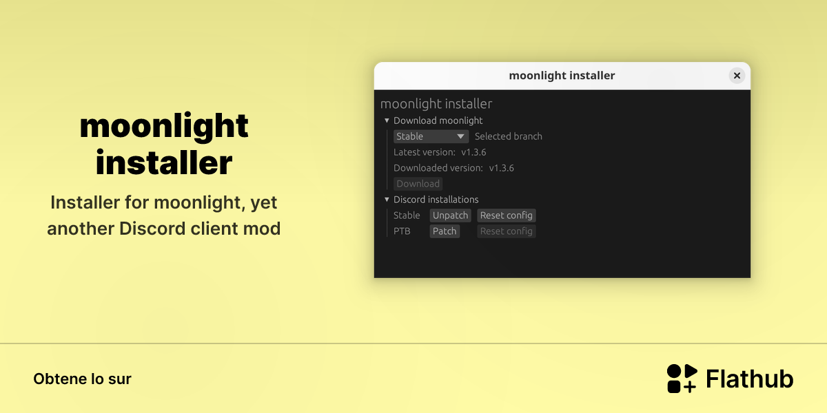 Installar moonlight installer sur Linux | Flathub