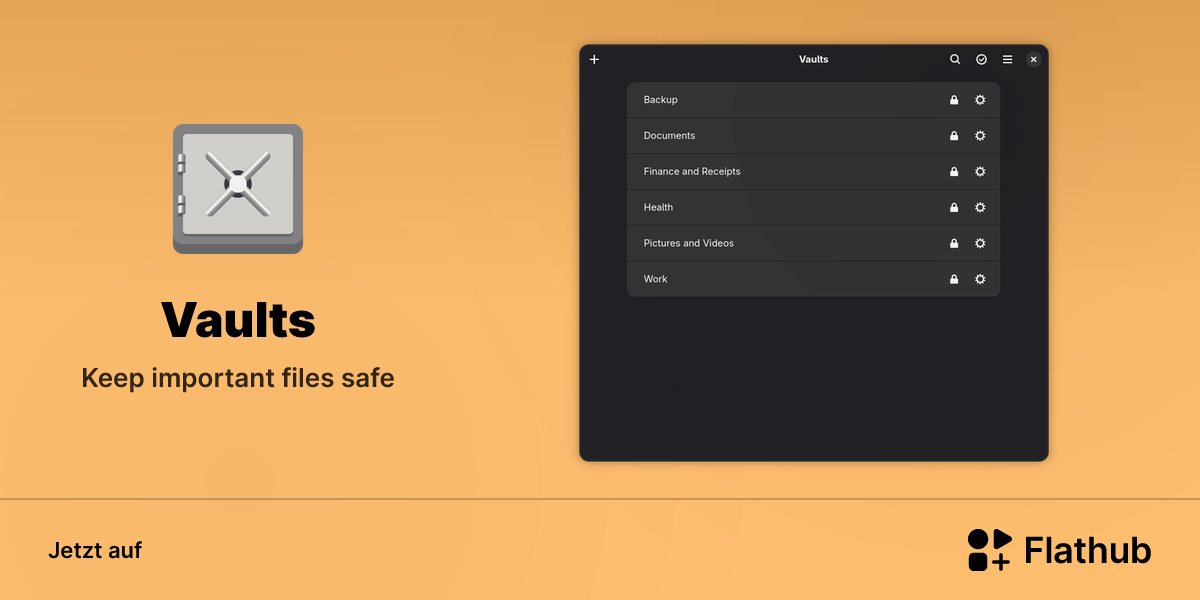 Vaults auf Linux installieren | Flathub