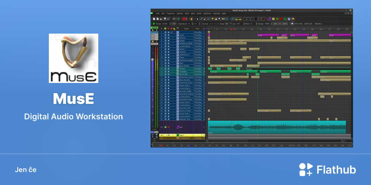 Instali MusE sur Linux | Flathub