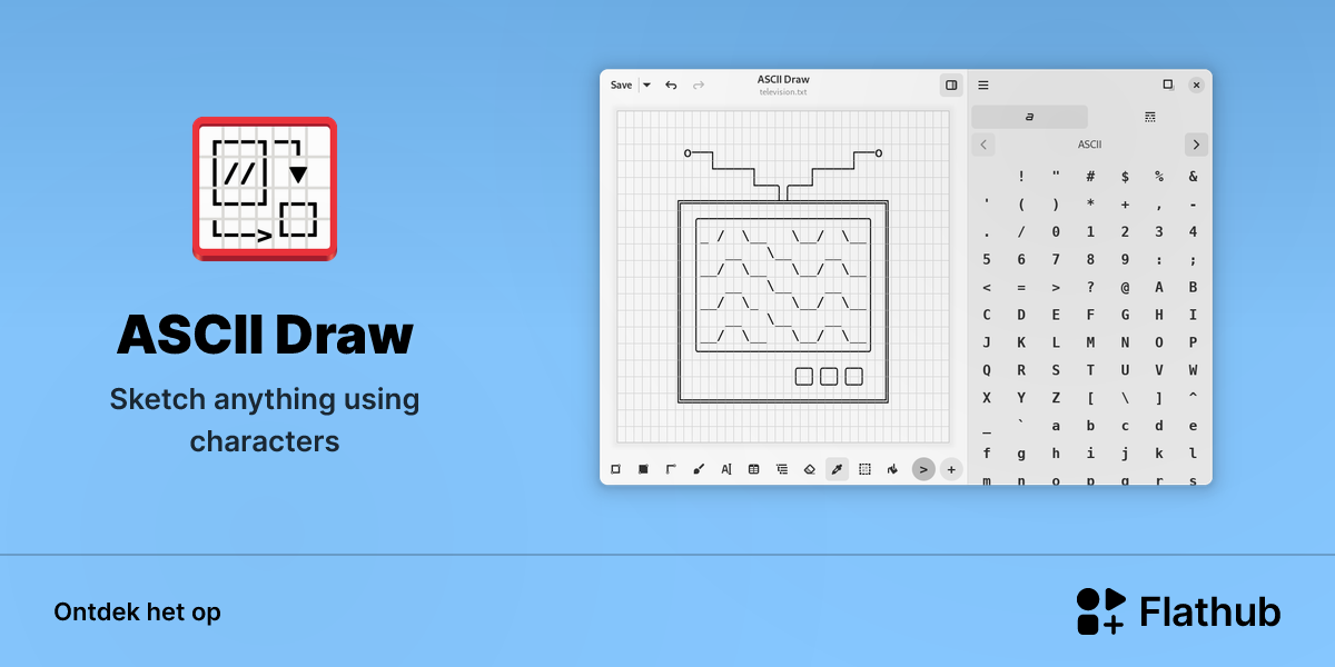 Installeer ASCII Draw op Linux | Flathub