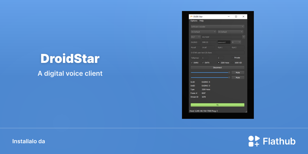 Installa DroidStar su Linux | Flathub