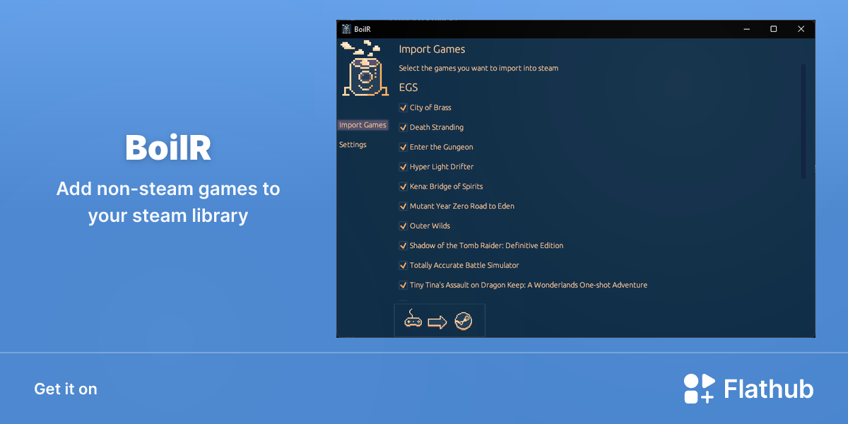 Install BoilR on Linux | Flathub