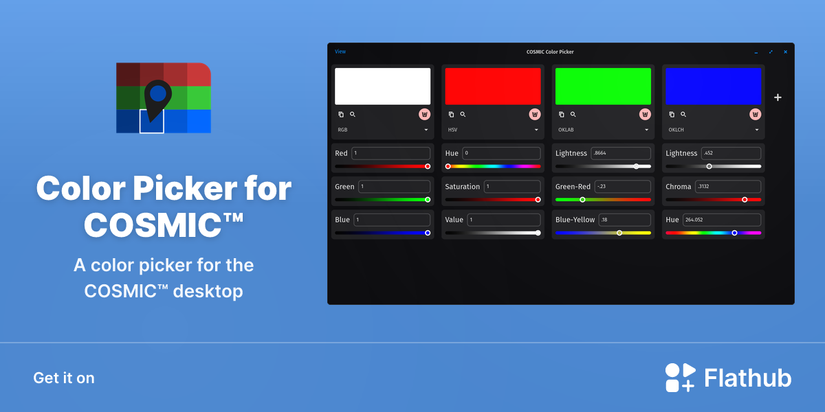 Install Color Picker for COSMIC™ on Linux | Flathub