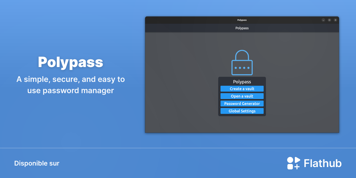 Installer Polypass sur Linux | Flathub