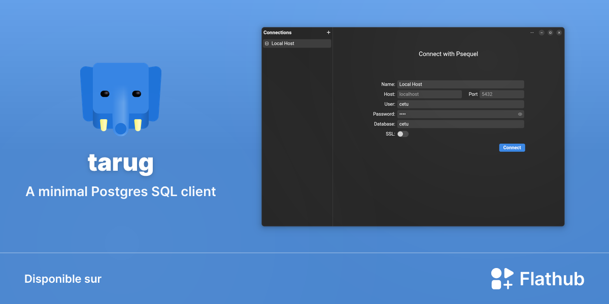 Installer tarug sur Linux | Flathub