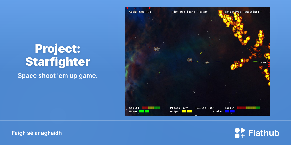 Suiteáil Project: Starfighter ar Linux | Flathub