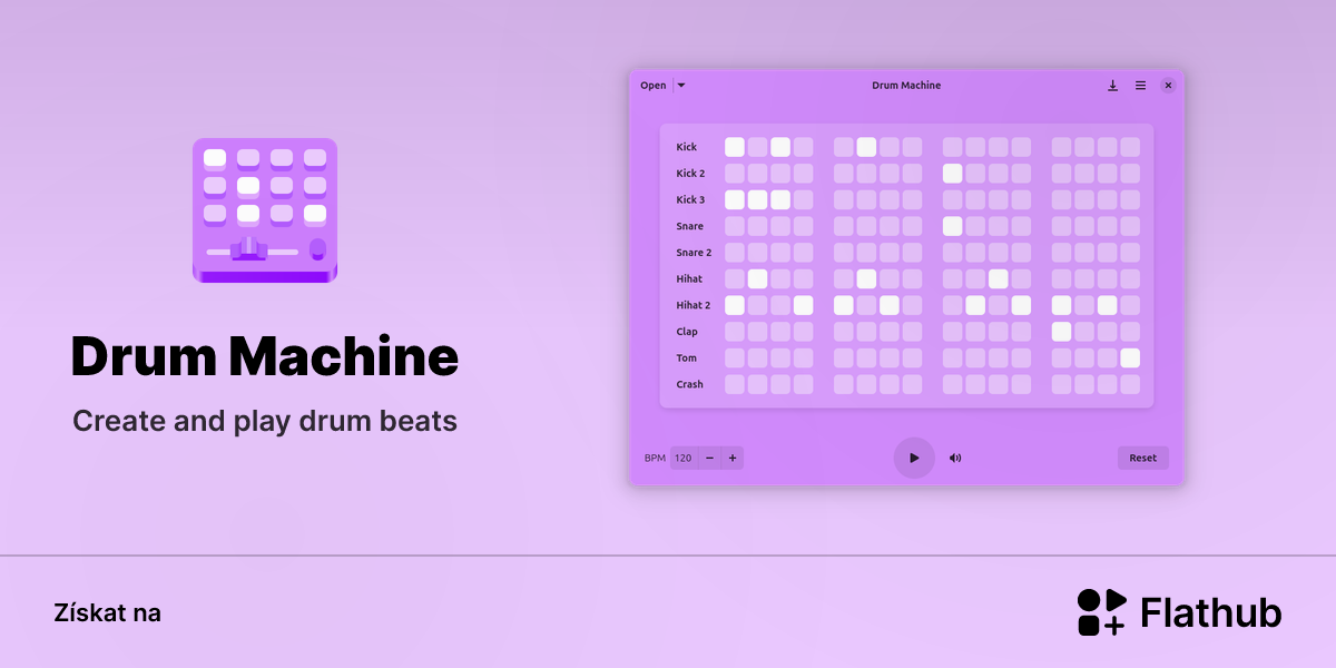 Nainstalovat aplikaci Drum Machine na Linux | Flathub