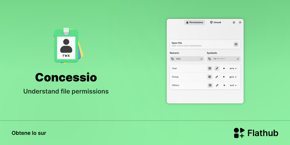 Installar Concessio sur Linux | Flathub