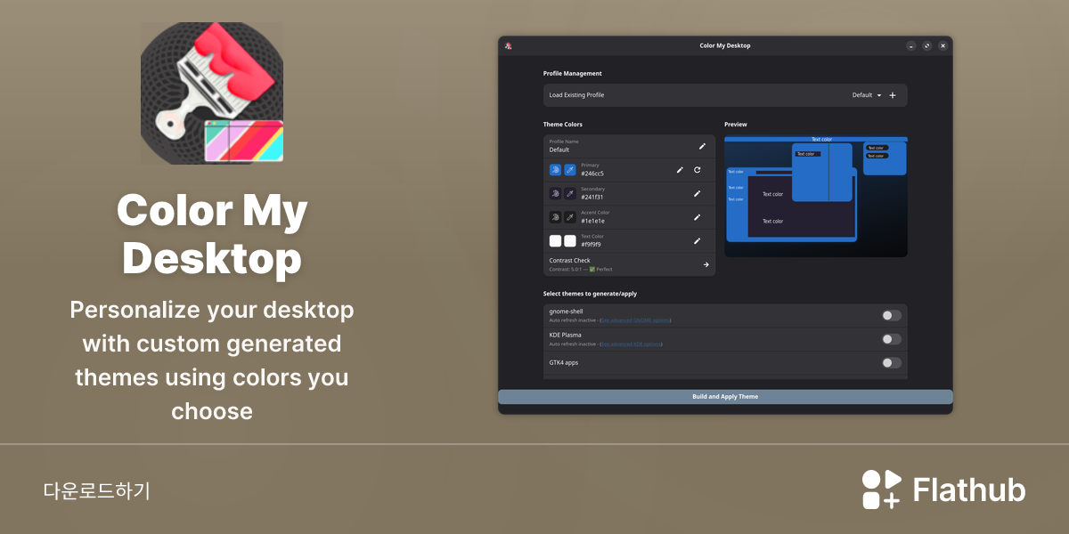 Install Color My Desktop on Linux | Flathub