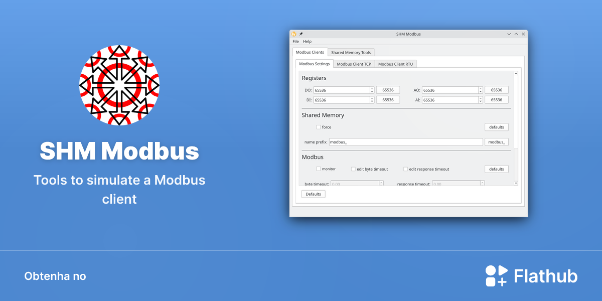 Instalar SHM Modbus no Linux | Flathub