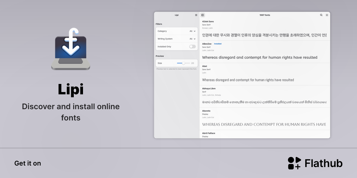 Install Lipi on Linux | Flathub