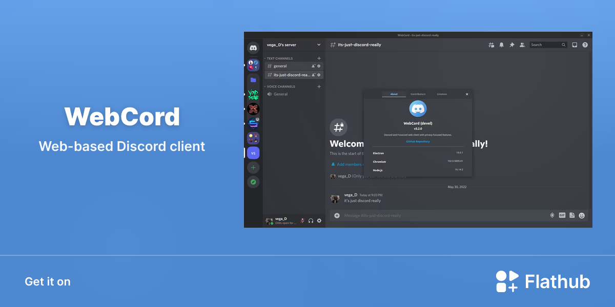Install WebCord on Linux | Flathub