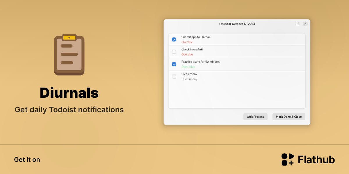 Install Diurnals on Linux | Flathub