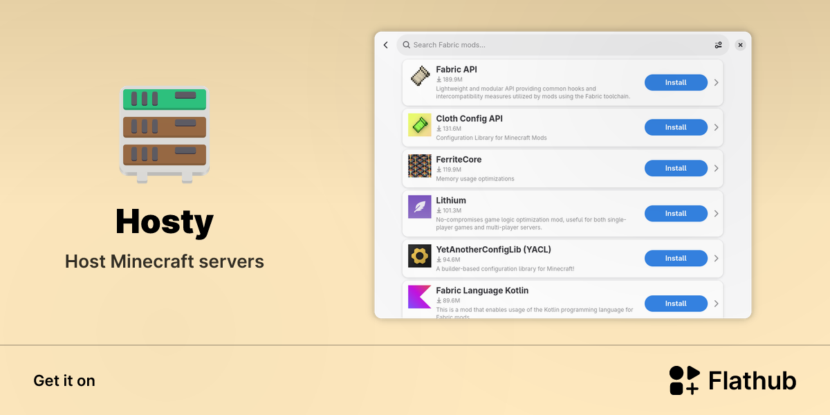 Install Hosty on Linux | Flathub