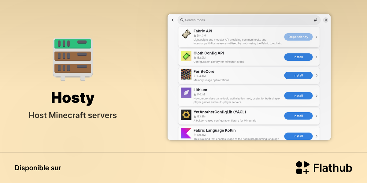 Installer Hosty sur Linux | Flathub