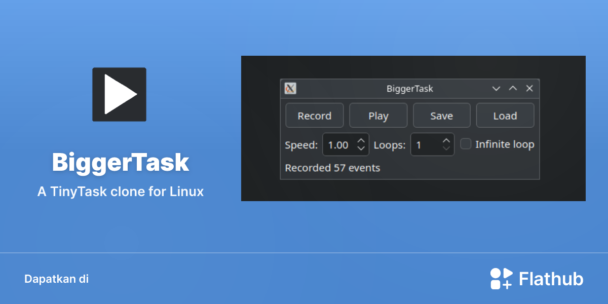 Memasang BiggerTask di Linux | Flathub
