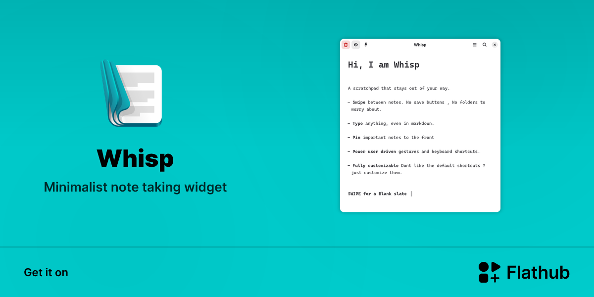 Install Whisp on Linux | Flathub