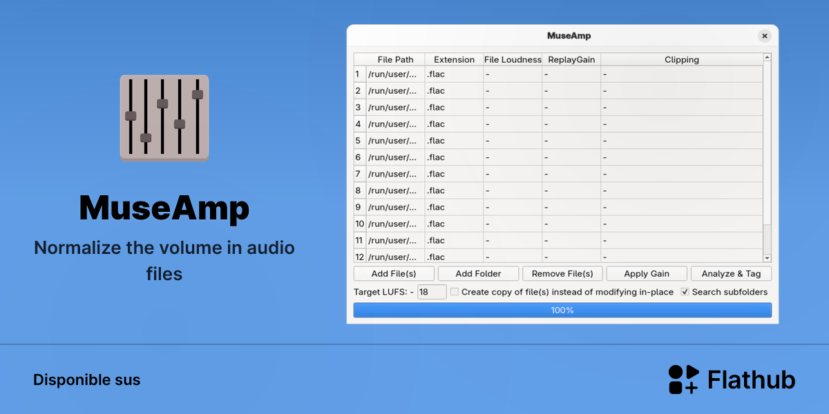 Installar MuseAmp sus Linux | Flathub