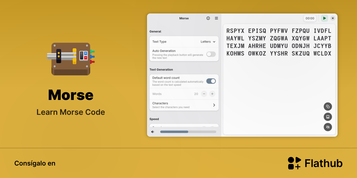 Instalar Morse en Linux | Flathub