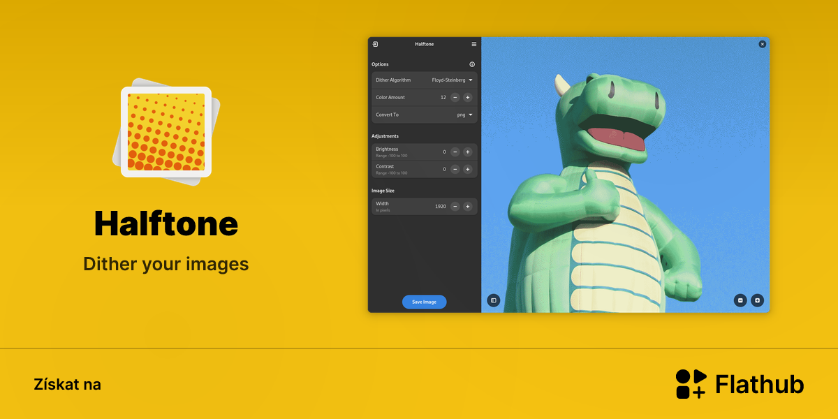 Nainstalovat aplikaci Halftone na Linux | Flathub