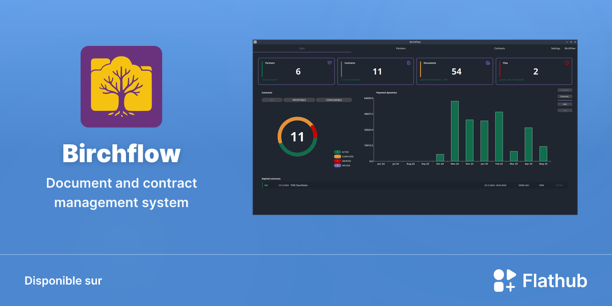 Installer Birchflow sur Linux | Flathub