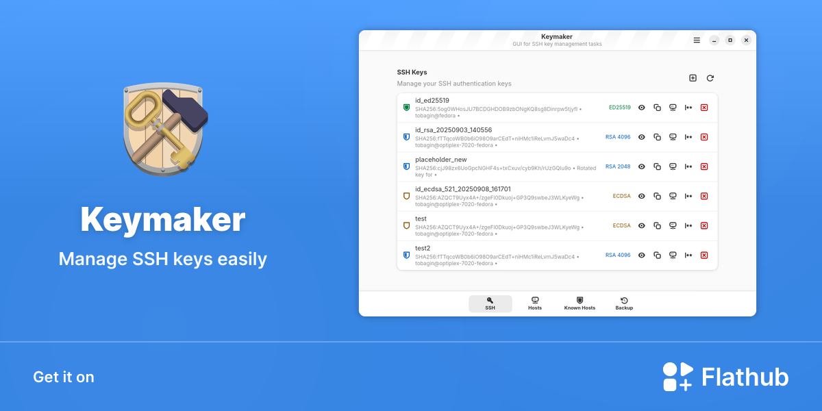 Install Keymaker on Linux | Flathub