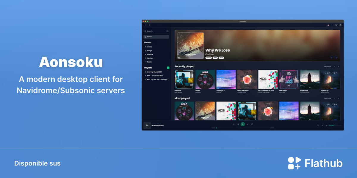 Installar Aonsoku sus Linux | Flathub