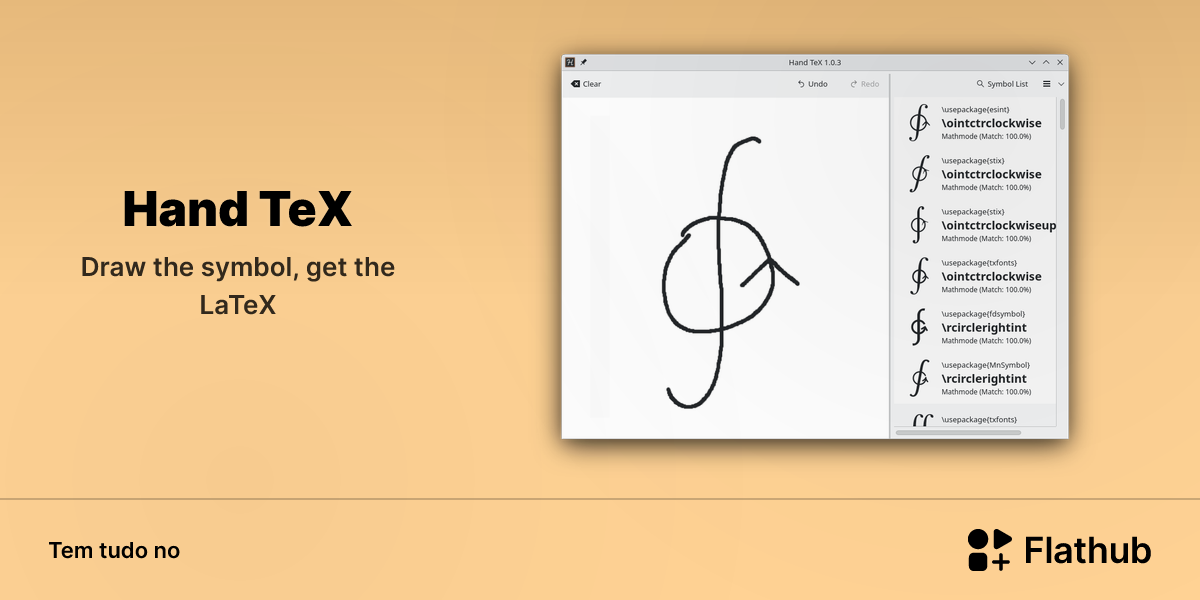 Instalar Hand TeX no Linux | Flathub