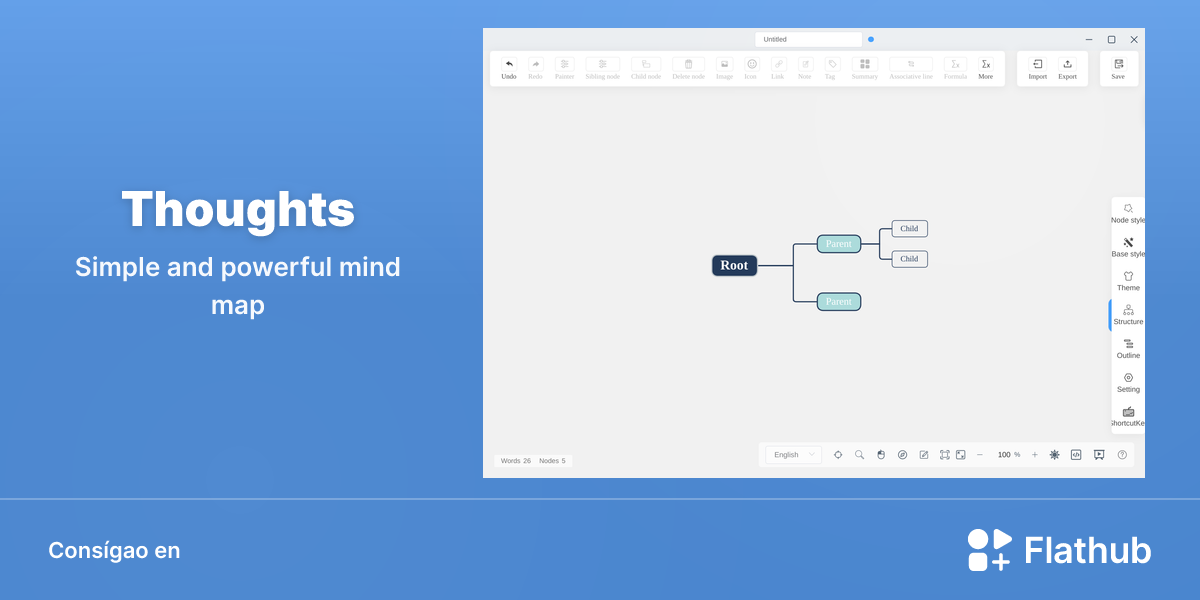 Instalar Thoughts en Linux | Flathub
