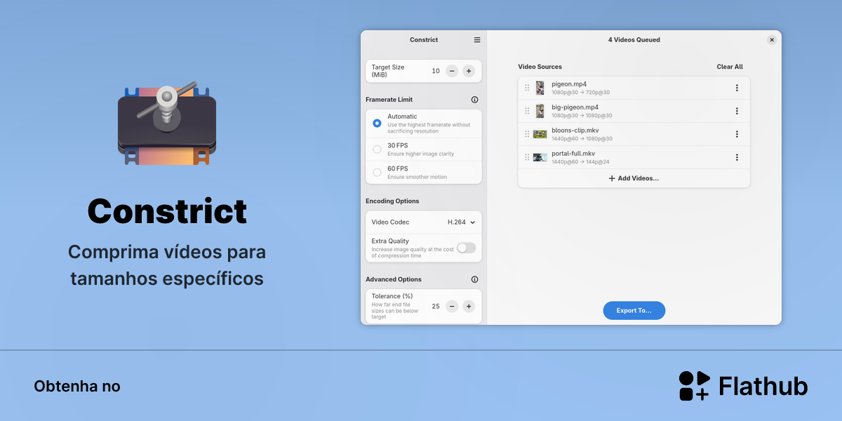 Instalar Constrict no Linux | Flathub