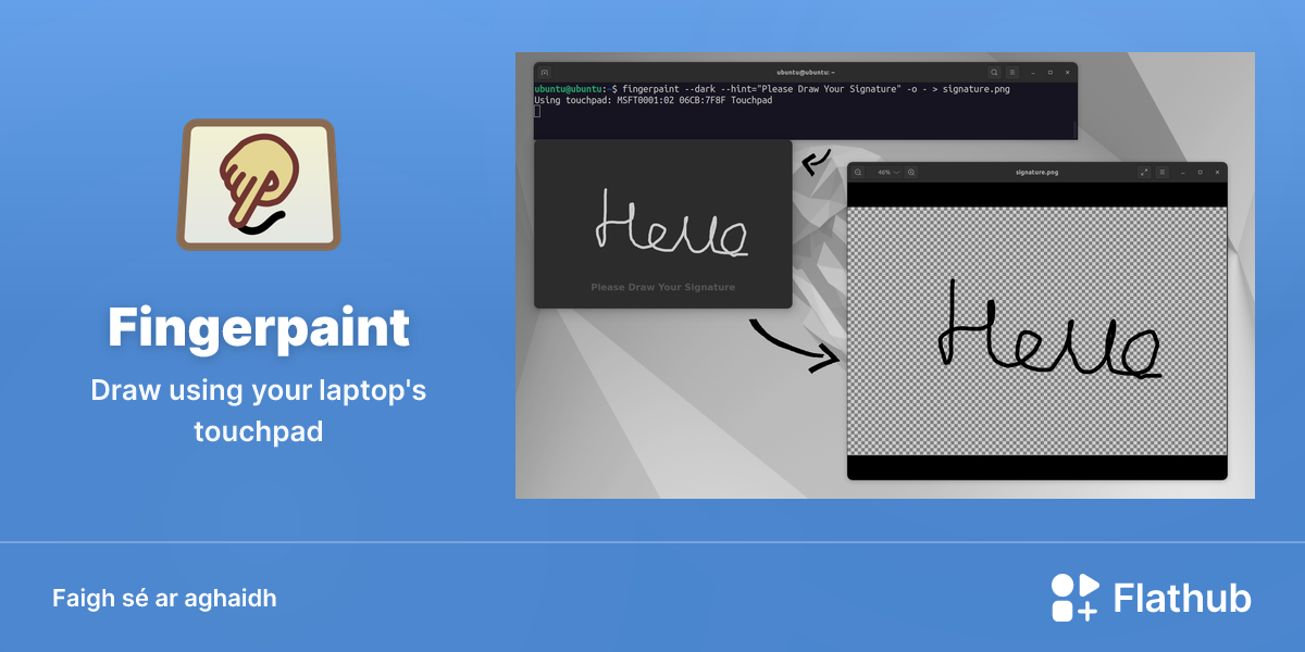 Suiteáil Fingerpaint ar Linux | Flathub