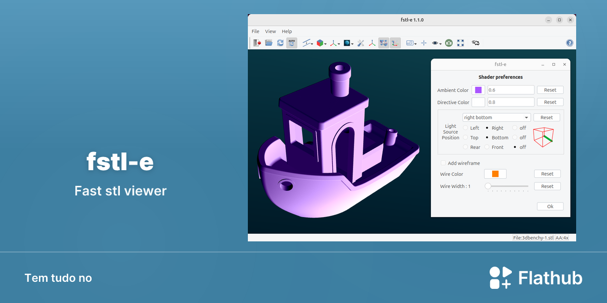 Instalar fstl-e no Linux | Flathub