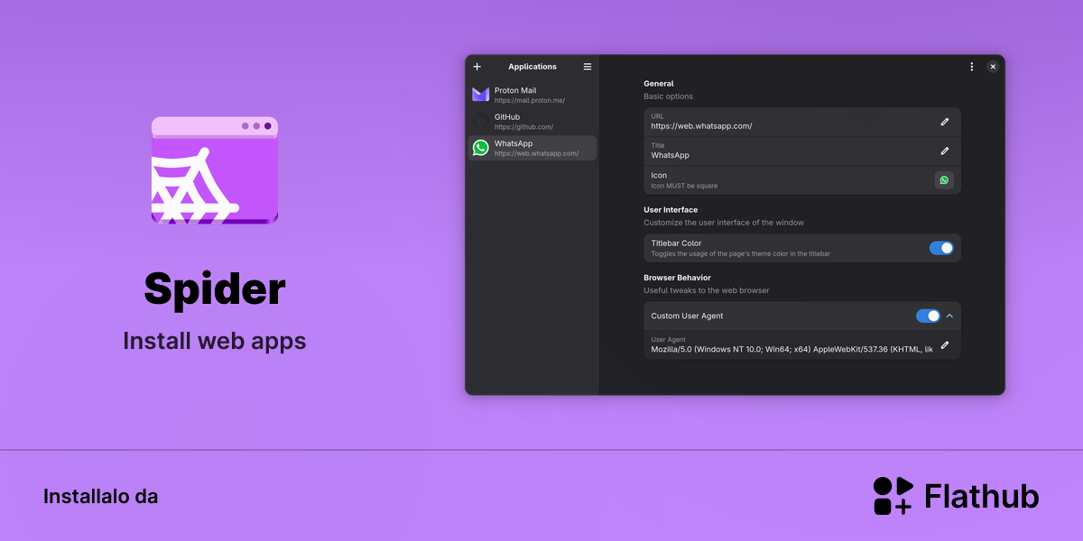 Installa Spider su Linux | Flathub