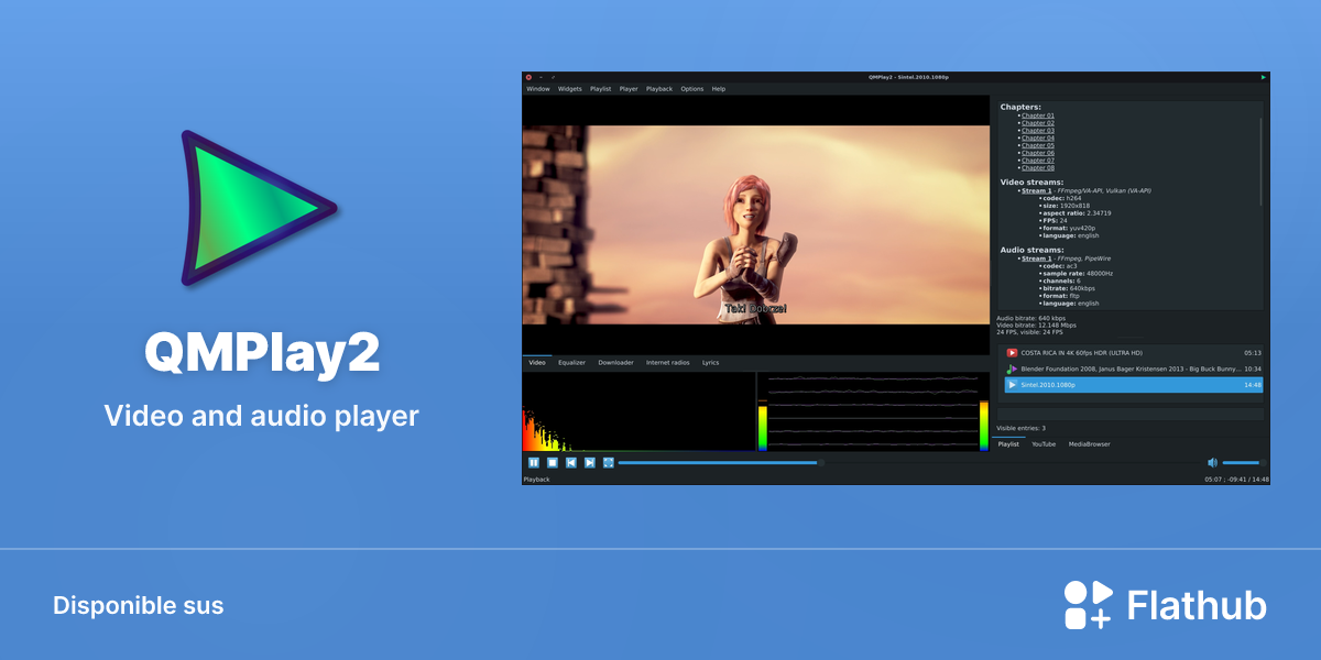 Installar QMPlay2 sus Linux | Flathub