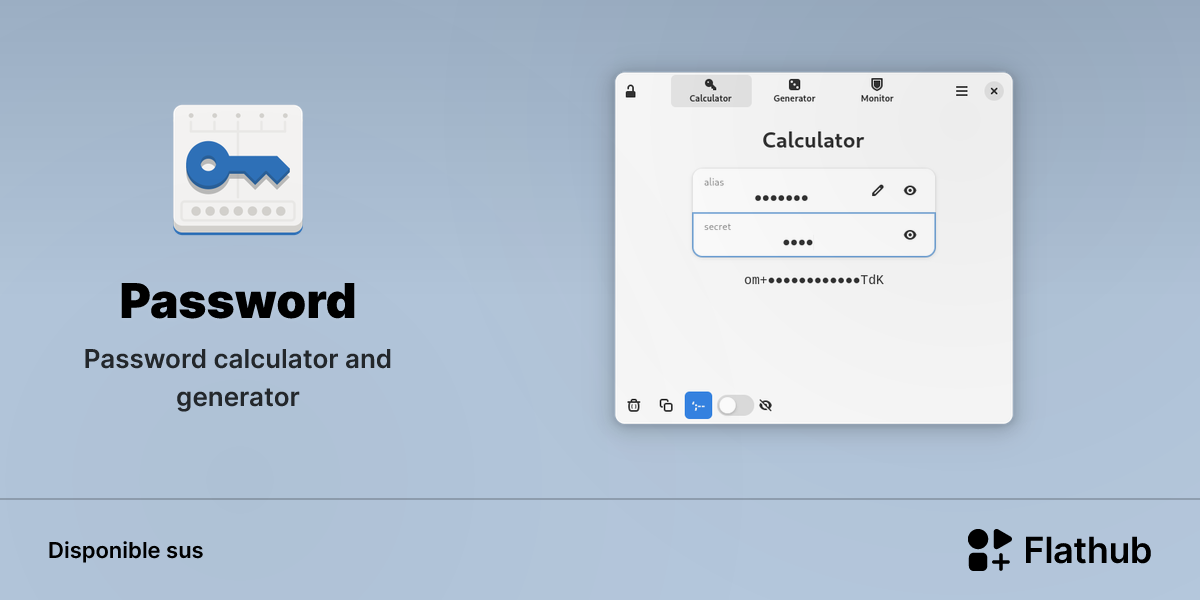 Installar Password sus Linux | Flathub
