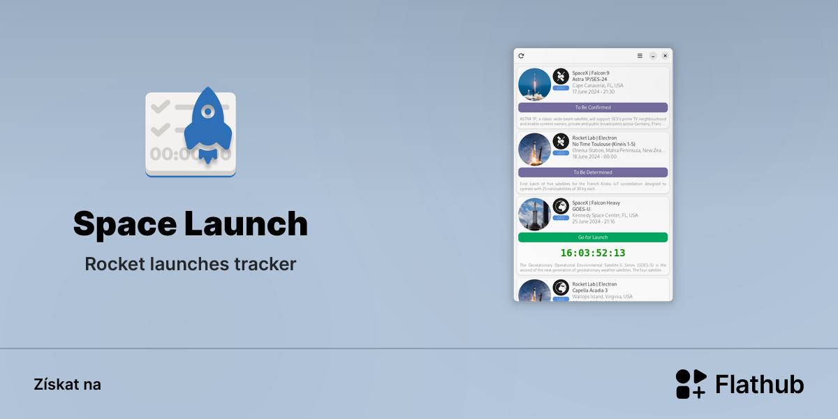 Nainstalovat aplikaci Space Launch na Linux | Flathub