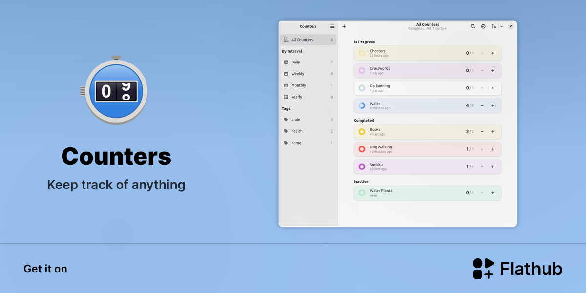 Install Counters on Linux | Flathub