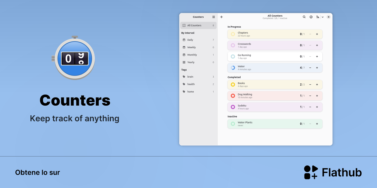 Installar Counters sur Linux | Flathub