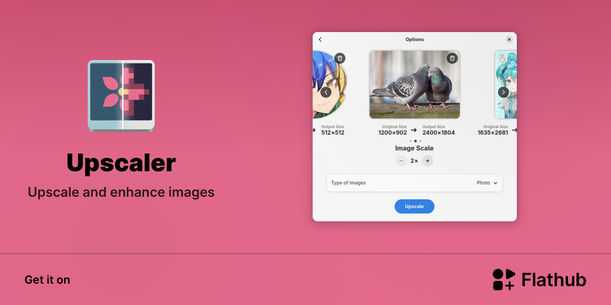 Install Upscaler on Linux | Flathub