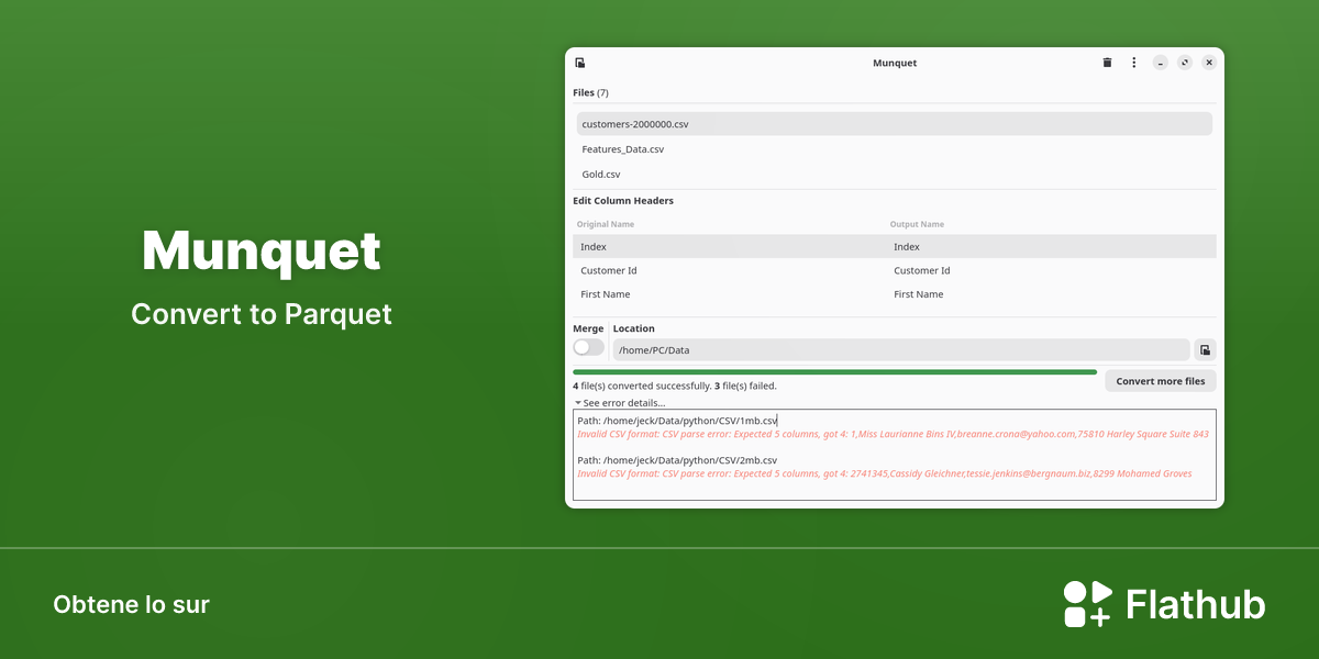Installar Munquet sur Linux | Flathub