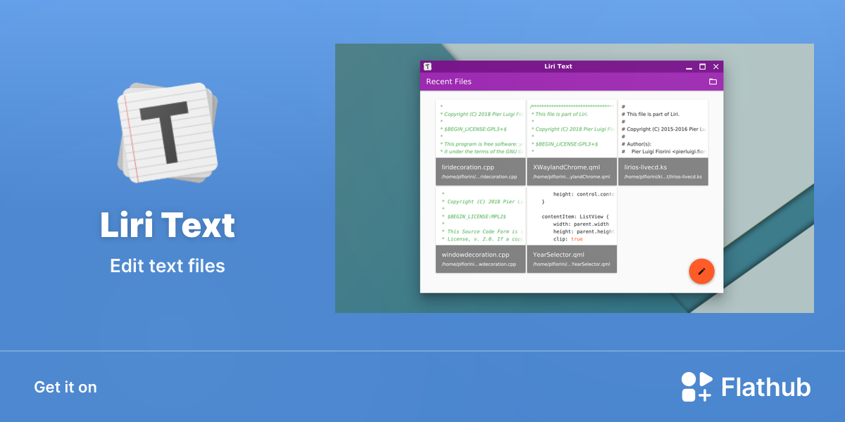 Install Liri Text on Linux | Flathub
