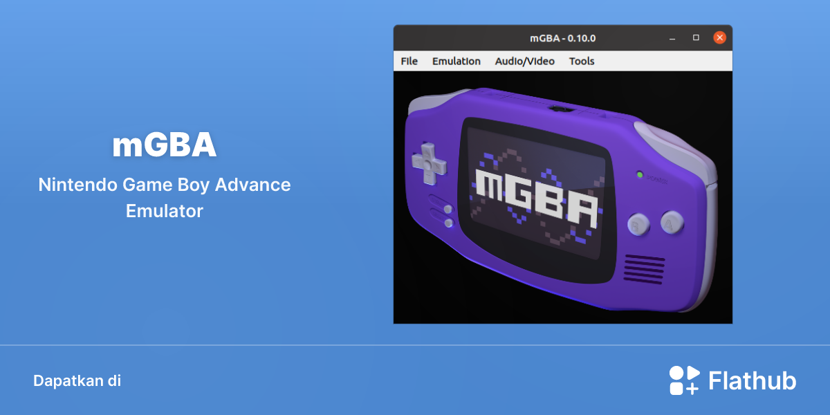 Memasang mGBA di Linux | Flathub