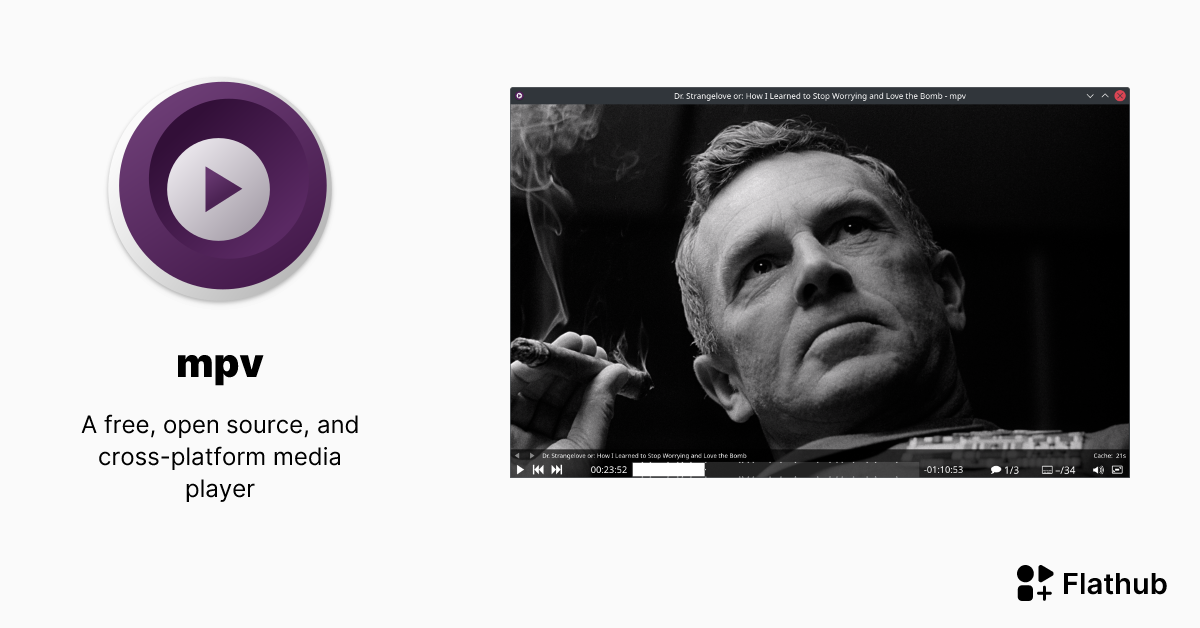 Install mpv on Linux Flathub