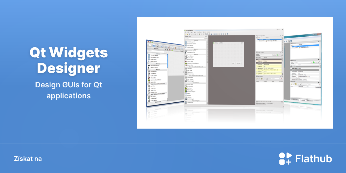 Nainstalovat aplikaci Qt Widgets Designer na Linux | Flathub