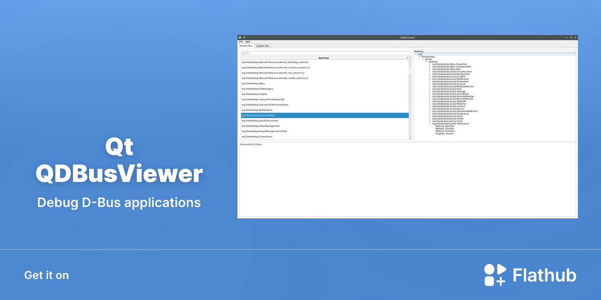 Install Qt QDBusViewer on Linux | Flathub