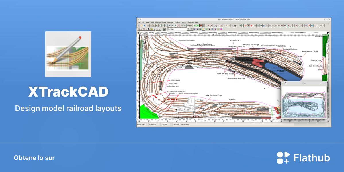 Installar XTrackCAD sur Linux | Flathub