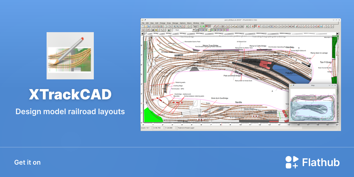 Install XTrackCAD on Linux | Flathub